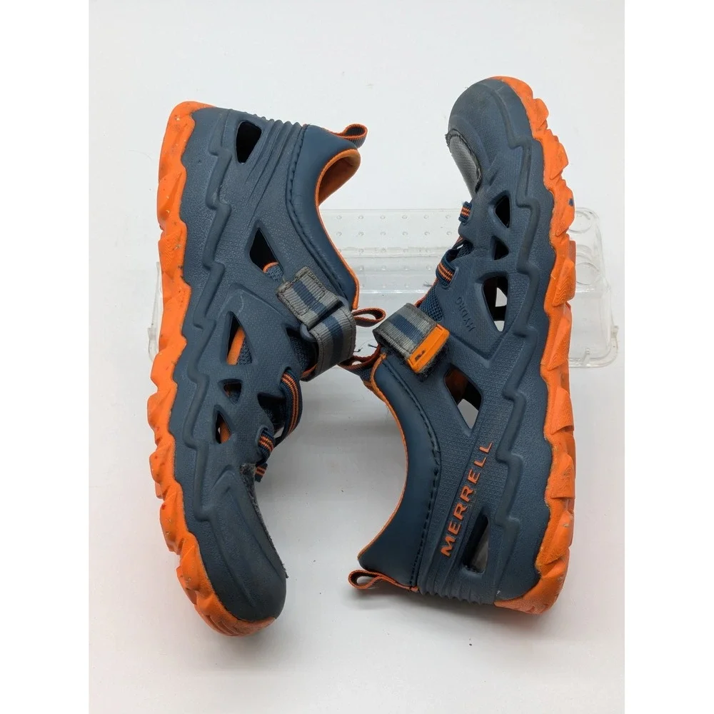 Merrell Hydro 2.0 Boys Water Hiking Shoes Gray Orange Kids Size 2 Trail